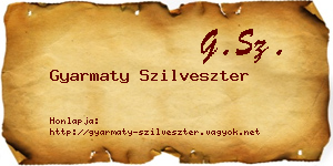 Gyarmaty Szilveszter névjegykártya